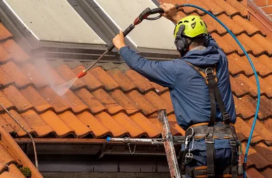 Démoussage et hydrofuge de toiture à Carlux